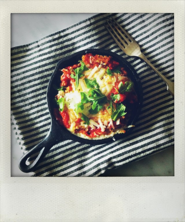 Baked eggs for breakfast