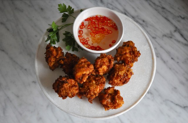 Salt cod and crab fritters