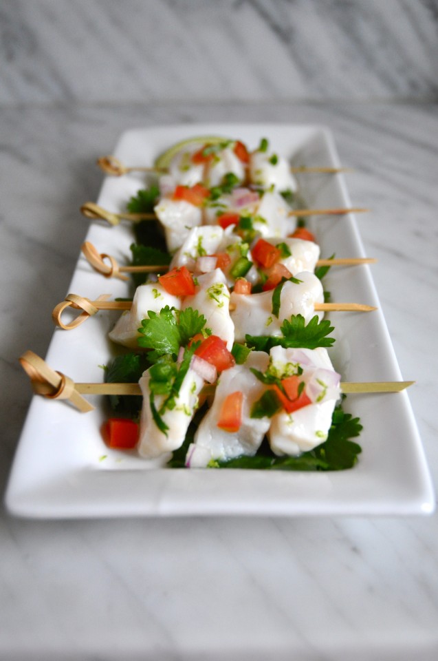 Skewers of Scallop Ceviche – Day 7 of the 12 Days of Canapés – 2012 ...