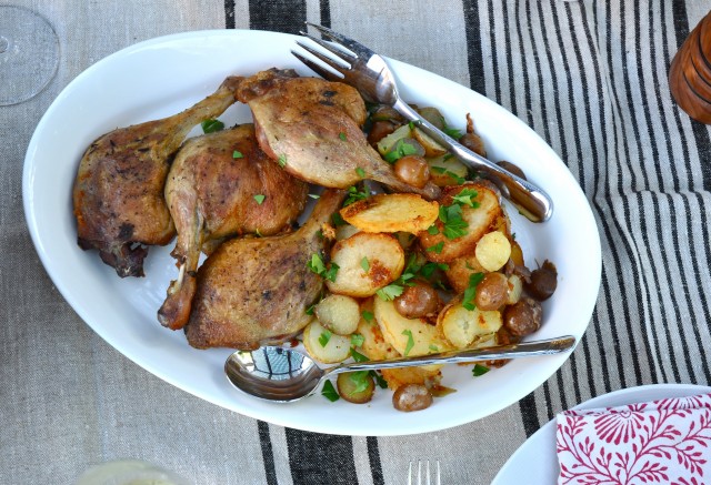 Duck confit and potatoes
