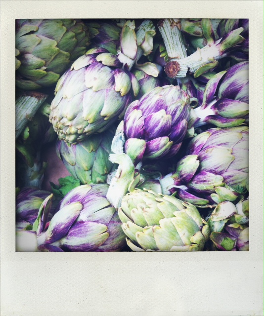 Artichokes at the Sunday Raspail Market