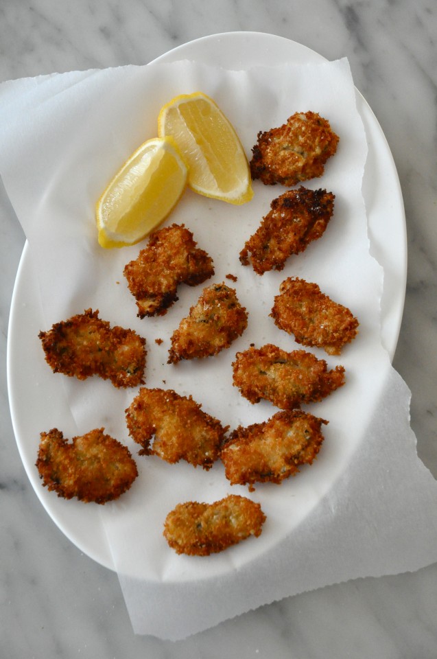 Panko fried Read Island Oysters