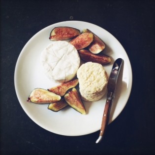 Cheese and figs and honey